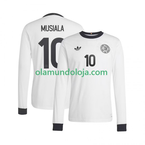 Camisola Alemanha Jamal Musiala 10 ANVERSARY Homem Equipamento Primeiro 2025 Manga Comprida
